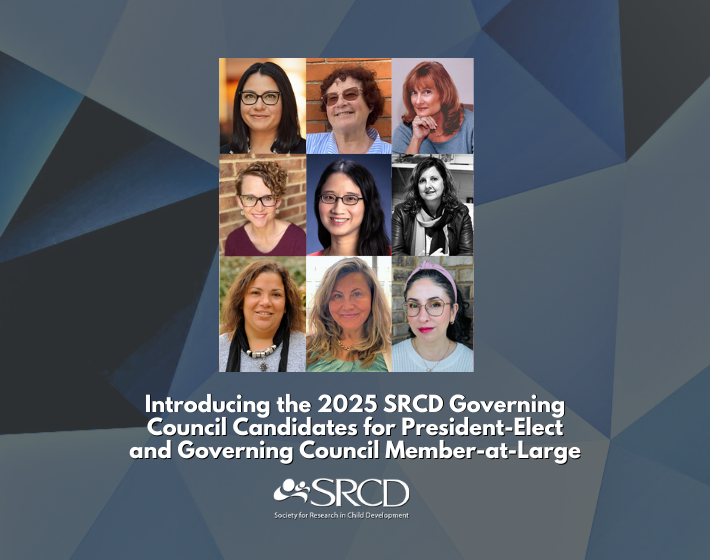 Graphic Promoting SRCD's 2025 Governing Council Election