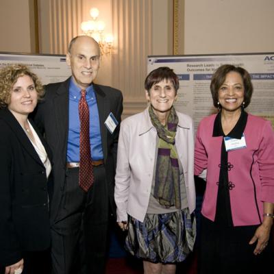 Congresswoman Rosa DeLauro with Alan Guttmacher, Yvonne Maddox, and Karen Studwell