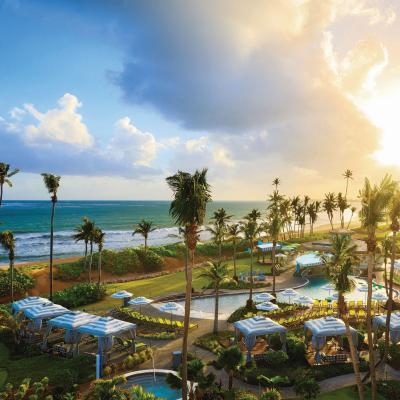 Aerial view of the Wyndham Grand Rio Mar Puerto Rico Golf & Beach Resort in Puerto Rico