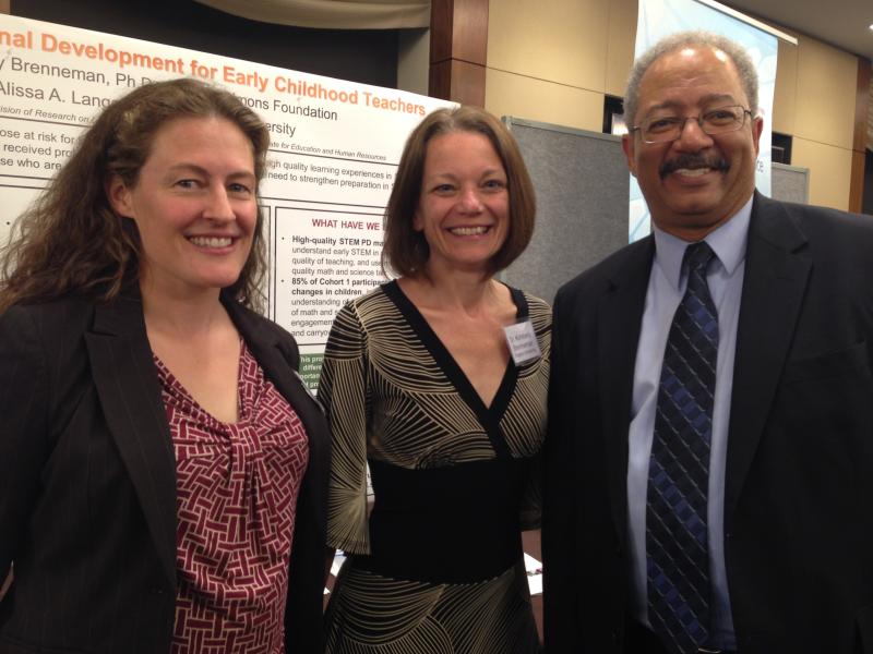 Alissa Lange and Kimberly Brenneman with U.S. Representative Chaka Fattah (D-PA) (right) 