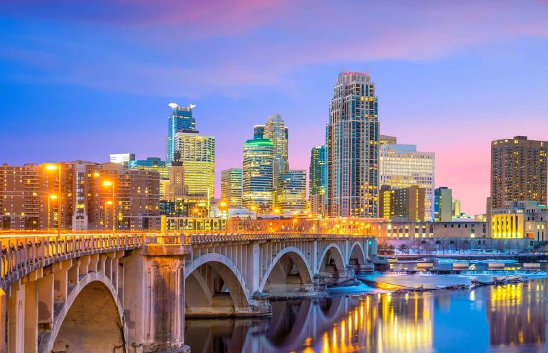 Skyline of Minneapolis MN