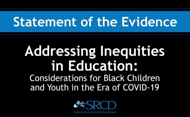 Addressing Inequities in Education: Considerations for Black Children and Youth in the Era of COVID-19 logo