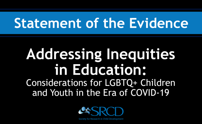 Addressing Inequities in Education: Considerations for LGBTQ+ Children and Youth in the Era of COVID-19 logo
